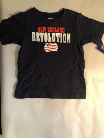 Blue New England Revolution 100% Cotton Short Sleeve T-Shirt Size 3T Cover