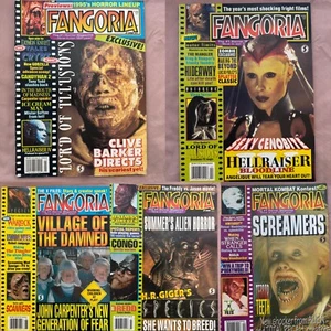 Lot of 5 Fangoria Magazines 140, 141, 143, 144, 146 Barker, Carpenter, Horror - Picture 1 of 11