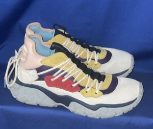 CHAMPION Leather Rainbow Pink Red Yellow Blue Sneakers Size 10 Wide ❤️blt15m12 - Picture 1 of 13