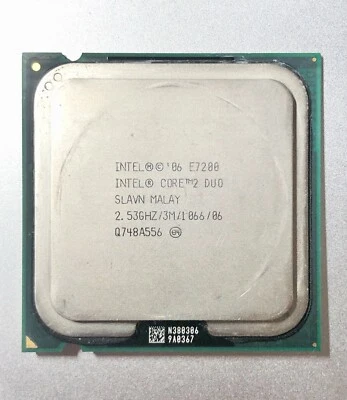 INTEL CORE 2 DUO CPU  E7200 2.53GHz SLAVN 3M Cache PC DESKTOP  Socket 775 - Image 1 of 2