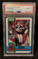 1990 Topps Tiffany Football #200 Don Beebe Buffalo Bills PSA 10 ( POP 3 )