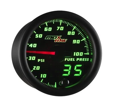 MaxTow Double Vision 100 PSI Fuel Pressure Gauge Kit - Includes Electronic Se... - Image 1 of 4