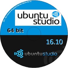 UbuntuStudio 16.10 Yakkety Yak 64 Bit Linux Operating System DVD Ubuntu Studio