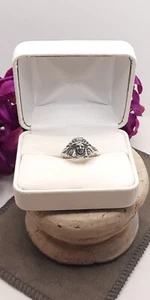 Wheeler Manufacturing Sterling Silver WM Native American Warrior Chief Ring Sz 7 - Picture 1 of 5