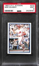 1983 O-Pee-Chee Stickers #270 Mike Schmidt PSA 9 25208461