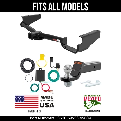 For 06-08 Lexus RX400h Trailer Hitch 4 Pin Wire 178" Ball Fits All Curt 3.5K 2" — 第 1/4 张图片