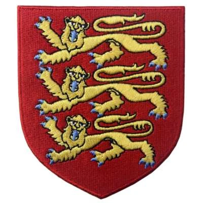 Embroidered patch Iron Sew on appliques badges England British Shield Coat Arms - Image 1 of 4