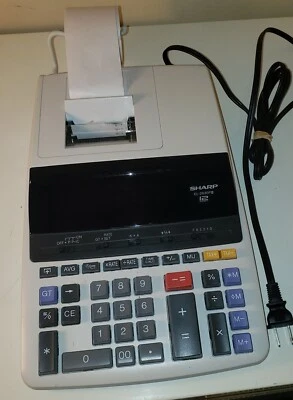 Sharp EL-2630PIII 12 Digit Commerce Electronic Print Calculator Lg Desktop Works - Image 1 of 4