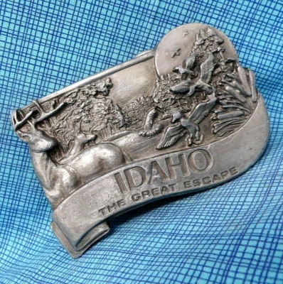 Hebilla de cinturón Idaho Wildlife The Great Escape Sportsman de colección 880s Bergamota .XTT459 Foto 1 de 4