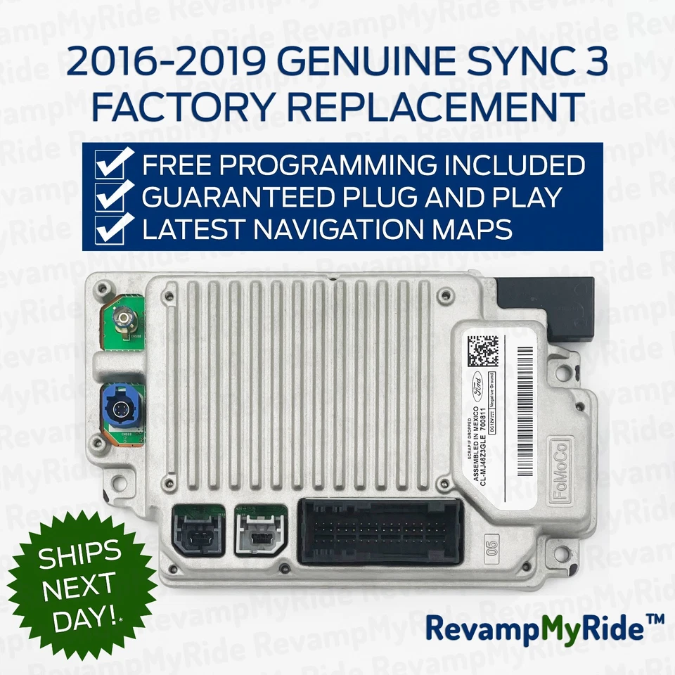SYNC 3 APIM GENUINE FORD OEM NAVIGATION 3.4 LATEST Maps FREE PROGRAMMING 14G370 - Image 1 of 4