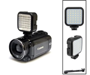 Compact LED Light Kit With Power Set For Canon VIXIA HF R80 R82 R800 - Picture 1 of 9