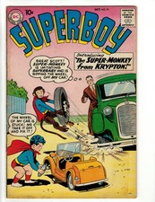 Superboy #76 in Very Fine Condition. First Supermonkey! 1959