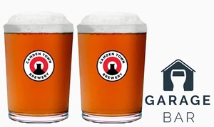 Set Of 2 Camden Town Jack Beer Glasses Pint 20oz Brand New - Picture 1 of 2