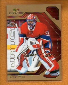 Carey Price 2021-22 Upper Deck MVP Hockey 20th Anniversary Watch Gold #18 - Picture 1 of 2