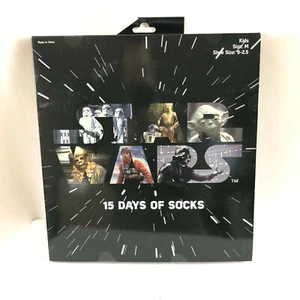 Star Wars 15 Days of Socks Kids Youth Crew Quarter No Show Size M 9-2.5 - Picture 1 of 3
