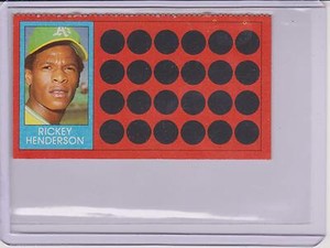 1981 TOPPS SCRATCH OFF RICKY HENDERSON CARD #39 ~ MULTIPLES AVAILABLE ~  L@@K!!!