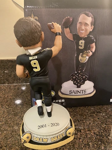 Drew Brees New Orleans Saints Farewell Bobblehead Foco /309 NFL Rare Football Cover