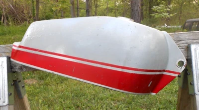 1974 ? Carabela 125 MX Gas Tank Fuel AHRMA Vintage Motocross Enduro Fiberglass - Image 1 of 4