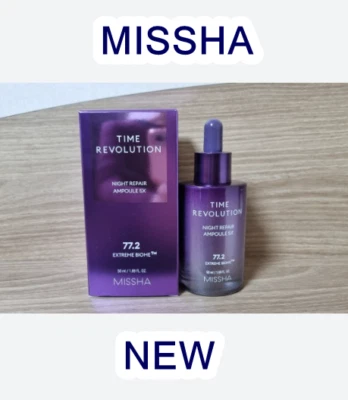 MISSHA Time Revolution Night repair Ampoule 5X 50ml ( NEW ) Extreme Biome 77.2% - Image 1 of 4