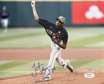 Triston McKenzie Signed Autographed Cleveland Guardians 8x10 Photo PSA/DNA - Image 1 of 2