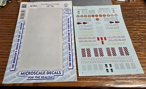 HO Scale Microscale 87-854 Duluth Missabe & Iron Range DMIR Cabooses Decal Set - Picture 1 of 4