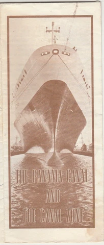 USA-PANAMA old Rare Brochure THE CANAL ZONE OF PANAMA 1975 Cover