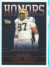 2016 Panini Collegiate Pittsburgh Honors #ADPIT Aaron Donald Pitt - Flat S/H