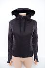 North Face Womens Coat Jacket Size Xs Black Grey Patterned Full Zip Up