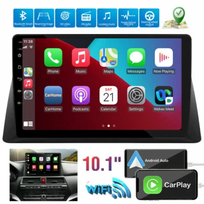 Radio estéreo para automóvil para Honda Accord 8 Android 13 2008-2013 Apple CarPlay GPS WiFi Foto 1 de 4