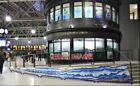 PHOTO  MOSAIC AT GLASGOW CENTRAL RAILWAY STATION AT THE RAMP TO THE LIFT AT THE