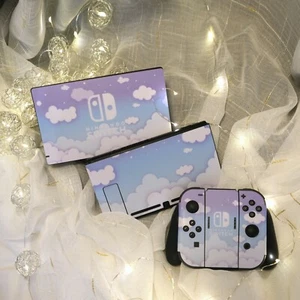 Nintendo Switch Console Skin Cute Cartoon Vinyl Decals Stickers - Picture 1 of 38