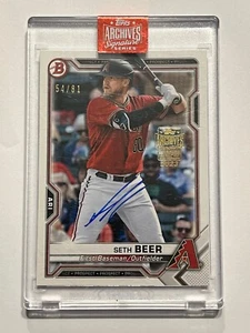 2023 Topps Archives Signature Series Seth Beer Bowman Auto /81! Diamondbacks - Picture 1 of 3