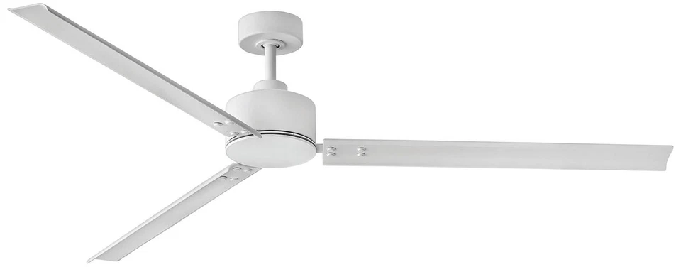 72" Hinkley Indy Matte White Wet Rated Ceiling Fan with Wall Control - Image 1 of 1