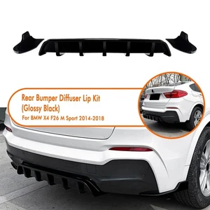 Hinterer Stoßfänger Unterer Diffusor Lippe Bodykit für BMW X4 F26 M Sport 14-18 - Bild 1 von 17