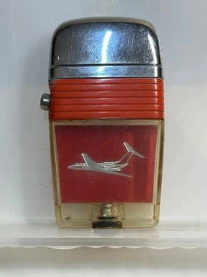 Encendedor Scripto VU años 60 rojo claro estuche jet sin pedernal ni combustible Foto 1 de 4