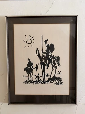 Pablo Picasso 'Don Quixote' 复古平版印刷现代马骑士 — 第 1/4 张图片