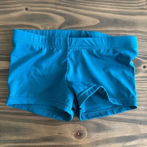Pantaloncini da ballo bambina Balera Teal M taglio ragazzo nylon elasticizzato spandex abbigliamento attivo - Foto 1 di 3