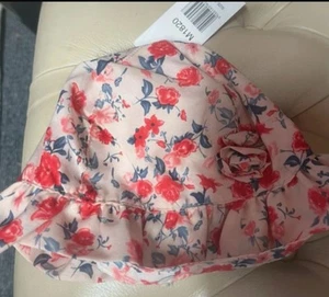 Baby sun Hat Size 3-6 Months Summer Hat floral sun hat - Picture 1 of 4