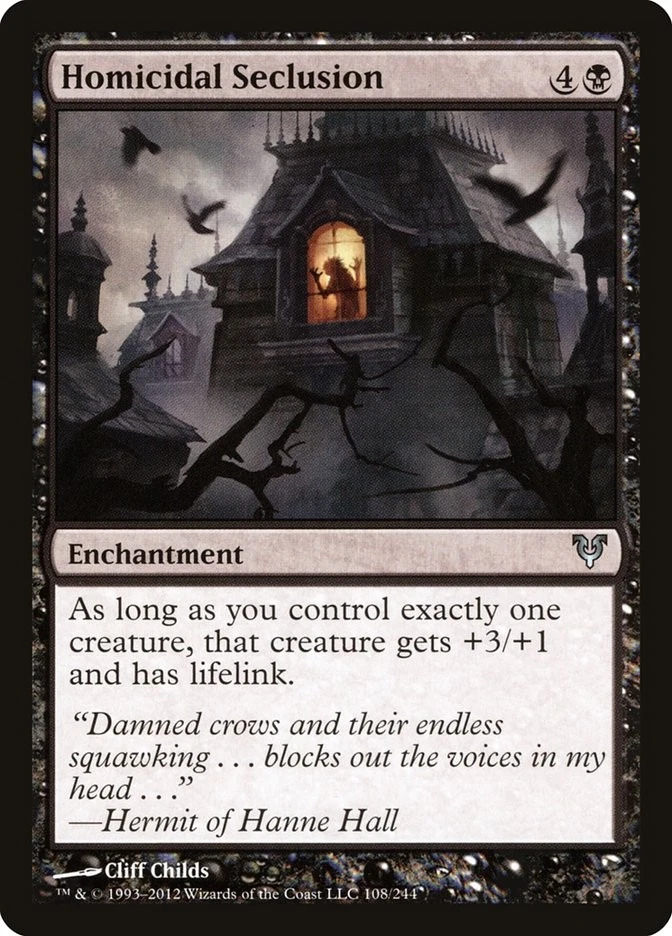 Homicidal Seclusion [Avacyn Restored] (AVR 108) Near Mint - Image 1 of 1