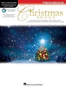 Christmas Songs for Trombone Solo Sheet Music Play-Along Book Online Audio - Picture 1 of 1