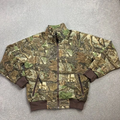 RealTree Jacket Adult Medium Brown Work Wear Camo Hunting Fleece Coat Mens - Image 1 of 4