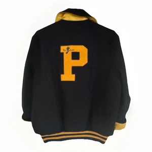 Vintage Polo Ralph Lauren Wool Sport Reversible P-Wing Varsity Jacket - M - Picture 1 of 12