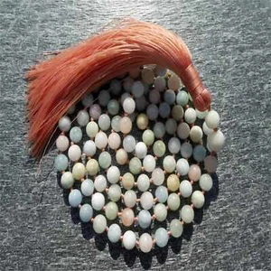 6 mm Morganit 108 Perlen Mala Buddhist Armband Halskette Gebet Yoga Heilung - Bild 1 von 2