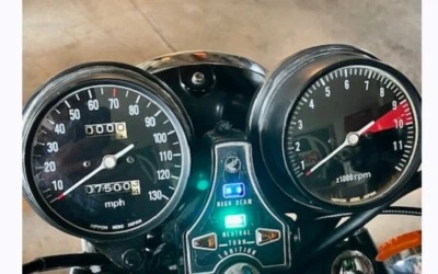 Honda CB550 CB500 T Restaurar Velocímetro Calibre Reloj Superposición Calcomanía 130 Mph 75-76 Foto 1 de 2