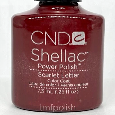全新 CND Shellac 凝胶指甲油 - 猩红字母 - 0.25 液量盎司 — 第 1/3 张图片
