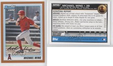 2010 Bowman Prospects Orange /250 Michael Wing #BP86