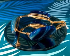 Handmade Wire Wrapped Stone Bangle - Picture 1 of 2