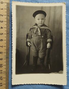 Kids children's fashion boy sailor suit chair  1947