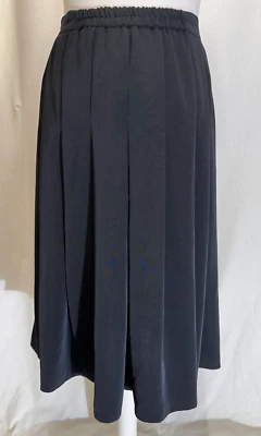 Windsmoor Women's Fitted Flared Skirt UK 16 Black Polyester Waist 32" Length 29" - Image 1 of 4
