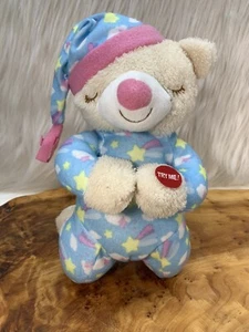 Pijama azul oso de oración Goffa estrellas fugaces 10"" oración a la hora de acostarse - Imagen 1 de 7